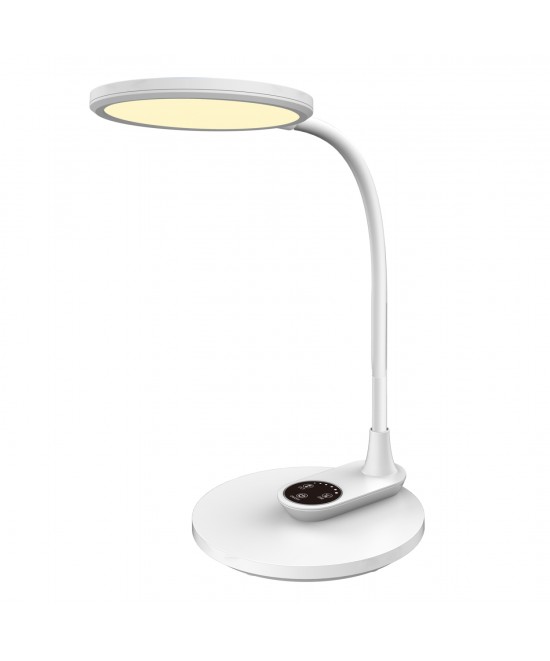 ΦΩΤΙΣΤΙΚΟ ΓΡΑΦΕΙΟΥ LED BLAIN HM4459.01 ΛΕΥΚΟ ABS & ΣΙΛΙΚΟΝΗ 17x26,6x34,5Υ εκ.