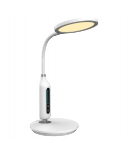 ΦΩΤΙΣΤΙΚΟ ΓΡΑΦΕΙΟΥ LED BLAIN HM4460.01 ΛΕΥΚΟ ABS & ΣΙΛΙΚΟΝΗ Φ18,5x40,7Yεκ.