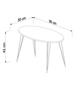 ΤΡΑΠΕΖΙ ΣΑΛΟΝΙΟΥ GRANIT HM18177.04 ΜΕΛΑΜΙΝΗ ΣΕ ΦΥΣΙΚΟ ΞΥΛΟΥ-ΜΕΤΑΛ.ΠΟΔΙΑ 90x50x42Υεκ ΤΡΑΠΕΖΙ ΣΑΛΟΝΙΟΥ GRANIT HM18177.04 ΜΕΛΑΜΙΝΗ ΣΕ ΦΥΣΙΚΟ ΞΥΛΟΥ-ΜΕΤΑΛ.ΠΟΔΙΑ 90x50x42Υεκ