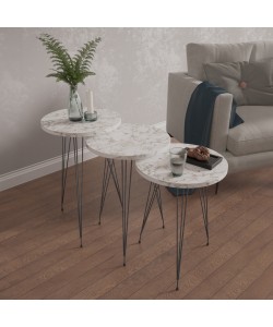 ΣΕΤ ΒΟΗΘ.ΤΡΑΠΕΖΑΚΙΑ NISSA HM18173.01 ΜΕΛΑΜΙΝΗ ΛΕΥΚΟ ΜΑΡΜΑΡΟ-ΜΑΥΡΑ ΜΕΤΑΛ.ΠΟΔΙΑ ΣΕΤ ΒΟΗΘ.ΤΡΑΠΕΖΑΚΙΑ NISSA HM18173.01 ΜΕΛΑΜΙΝΗ ΛΕΥΚΟ ΜΑΡΜΑΡΟ-ΜΑΥΡΑ ΜΕΤΑΛ.ΠΟΔΙΑ