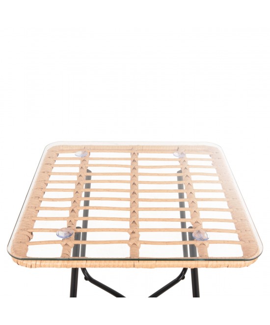 ΤΡΑΠΕΖΑΚΙ GERRY HM5717.11 ΜΕ WICKER ΜΠΕΖ-ΜΑΥΡΟ ΜΕΤΑΛ.ΣΚΕΛΕΤΟ 50x50x47,5Υεκ. ΤΡΑΠΕΖΑΚΙ GERRY HM5717.11 ΜΕ WICKER ΜΠΕΖ-ΜΑΥΡΟ ΜΕΤΑΛ.ΣΚΕΛΕΤΟ 50x50x47,5Υεκ.