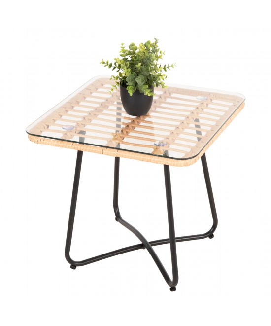 ΤΡΑΠΕΖΑΚΙ GERRY HM5717.11 ΜΕ WICKER ΜΠΕΖ-ΜΑΥΡΟ ΜΕΤΑΛ.ΣΚΕΛΕΤΟ 50x50x47,5Υεκ. ΤΡΑΠΕΖΑΚΙ GERRY HM5717.11 ΜΕ WICKER ΜΠΕΖ-ΜΑΥΡΟ ΜΕΤΑΛ.ΣΚΕΛΕΤΟ 50x50x47,5Υεκ.