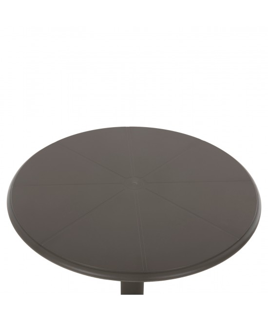 ΤΡΑΠΕΖΙ ΠΟΛΥΠΡΟΠΥΛΕΝΙΟΥ ΣΤΡΟΓΓΥΛΟ TERRIN HM6124.15 OLIVE GREEN Φ60x75Υεκ.