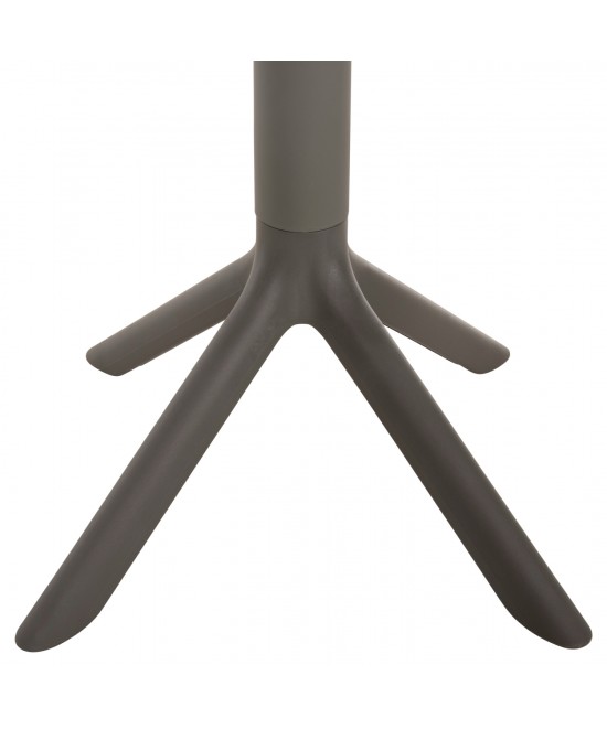 ΤΡΑΠΕΖΙ ΠΟΛΥΠΡΟΠΥΛΕΝΙΟΥ ΣΤΡΟΓΓΥΛΟ TERRIN HM6124.15 OLIVE GREEN Φ60x75Υεκ.