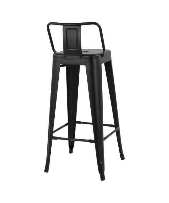 ΣΚΑΜΠΟ BAR ΜΕΤΑΛΛΙΚΟ MELITA ME ΠΛΑΤΗ ΜΑΥΡΟ ΜΑΤ 43Χ43Χ95Υεκ. HM8643.22