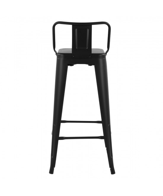 ΣΚΑΜΠΟ BAR ΜΕΤΑΛΛΙΚΟ MELITA ME ΠΛΑΤΗ ΜΑΥΡΟ ΜΑΤ 43Χ43Χ95Υεκ. HM8643.22