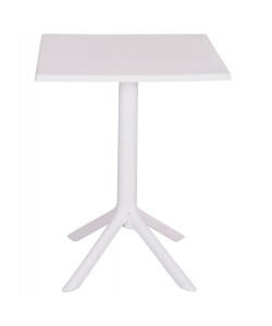 ΤΡΑΠΕΖΙ ΠΟΛΥΠΡΟΠΥΛΕΝΙΟΥ ΤΕΤΡΑΓΩΝΟ TERRIN HM6125.11 ΛΕΥΚΟ 60x60x75Υεκ.