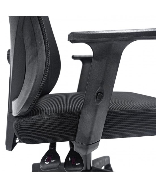 ΚΑΡΕΚΛΑ ΓΡΑΦΕΙΟΥ MEXER HM1195.01 ΜΑΥΡΟ MESH-ΜΕΤΑΛ.ΒΑΣΗ-NYLON ΣΚΕΛΕΤΟΣ 68x70x136Υεκ.