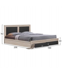 ΚΡΕΒΑΤΙ CAPRI HM312.04 ΜΕ 2 ΣΥΡΤΑΡΙΑ SONOMA-ΓΚΡΙ ΓΙΑ ΣΤΡΩΜΑ 150x200εκ. ΚΡΕΒΑΤΙ CAPRI HM312.04 ΜΕ 2 ΣΥΡΤΑΡΙΑ SONOMA-ΓΚΡΙ ΓΙΑ ΣΤΡΩΜΑ 150x200εκ.