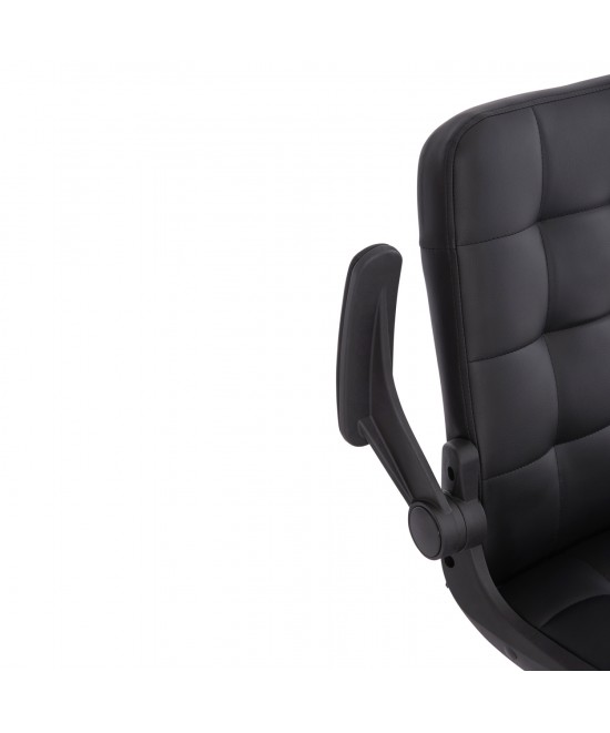 ΚΑΡΕΚΛΑ ΓΡΑΦΕΙΟΥ PORTIMA HM1197.01 ΜΑΥΡΟ PVC-NYLON ΣΚΕΛΕΤΟΣ & ΒΑΣΗ 69x57x97Υεκ.