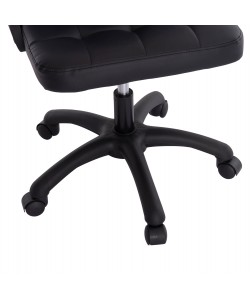 ΚΑΡΕΚΛΑ ΓΡΑΦΕΙΟΥ PORTIMA HM1197.01 ΜΑΥΡΟ PVC-ΣΚΕΛΕΤΟΣ & ΒΑΣΗ 69x57x97Υεκ.