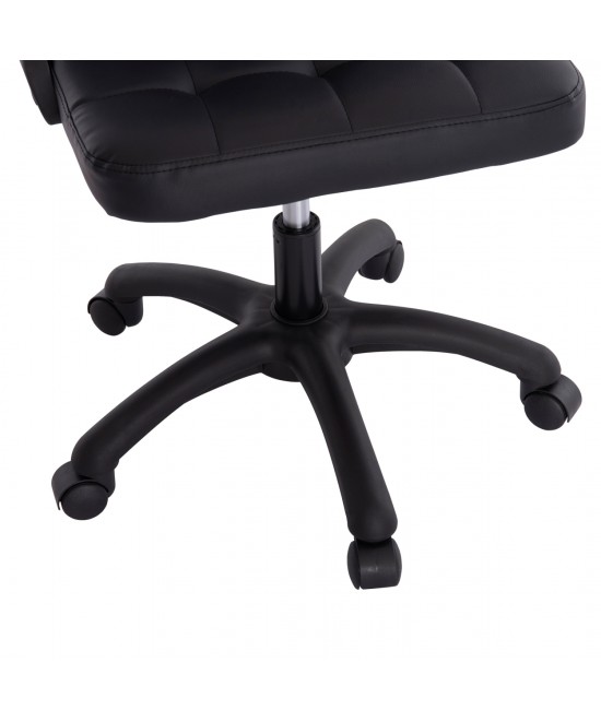 ΚΑΡΕΚΛΑ ΓΡΑΦΕΙΟΥ PORTIMA HM1197.01 ΜΑΥΡΟ PVC-NYLON ΣΚΕΛΕΤΟΣ & ΒΑΣΗ 69x57x97Υεκ.