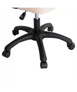 ΚΑΡΕΚΛΑ ΓΡΑΦΕΙΟΥ PORTIMA HM1197.04 ΜΠΕΖ PVC-ΜΑΥΡΟΣ ΣΚΕΛΕΤΟΣ & ΒΑΣΗ 66.5x57x97Υεκ