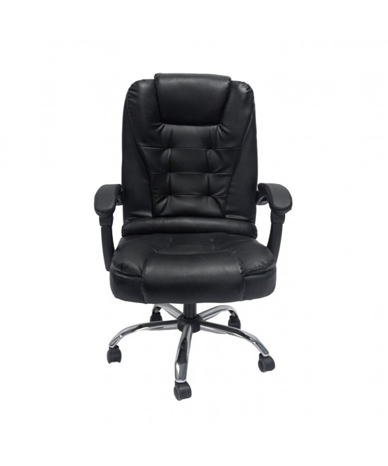 ΚΑΡΕΚΛΑ ΓΡΑΦΕΙΟΥ LAGOM HM1198 ΜΑΥΡO PVC-ΜΕΤΑΛ.ΒΑΣΗ-ΜΑΥΡΟ NYLON ΣΚΕΛΕΤΟΣ 60x70x104Υεκ