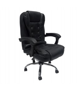 ΚΑΡΕΚΛΑ ΓΡΑΦΕΙΟΥ LAGOM HM1198 ΜΑΥΡO PVC-ΜΕΤΑΛ.ΒΑΣΗ-ΜΑΥΡΟΣ ΣΚΕΛΕΤΟΣ 60x70x104Υεκ