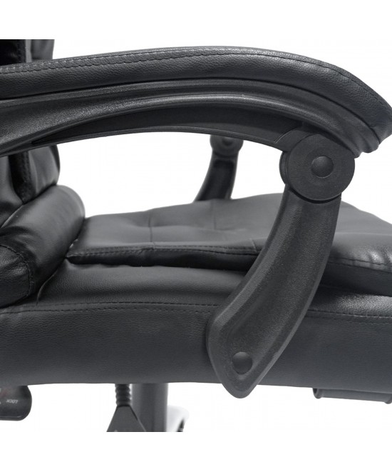 ΚΑΡΕΚΛΑ ΓΡΑΦΕΙΟΥ LAGOM HM1198 ΜΑΥΡO PVC-ΜΕΤΑΛ.ΒΑΣΗ-ΜΑΥΡΟ NYLON ΣΚΕΛΕΤΟΣ 60x70x104Υεκ