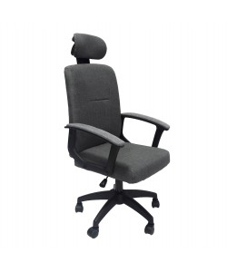 ΚΑΡΕΚΛΑ ΓΡΑΦΕΙΟΥ NIMBLE HM1199.12 ΓΚΡΙ ΥΦΑΣΜΑ-ΜΑΥΡΟΣ ΣΚΕΛΕΤΟΣ&ΒΑΣΗ 59x64x122Υεκ