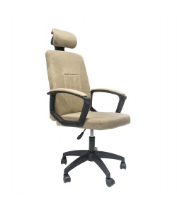 ΚΑΡΕΚΛΑ ΓΡΑΦΕΙΟΥ NIMBLE HM1199.13 ΜΠΕΖ ΥΦΑΣΜΑ-ΜΑΥΡΟΣ ΣΚΕΛΕΤΟΣ&ΒΑΣΗ 59x64x122Υεκ