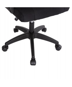 ΚΑΡΕΚΛΑ ΓΡΑΦΕΙΟΥ NIM HM1200.11 ΜΑΥΡΟ ΥΦΑΣΜΑ-ΜΑΥΡΟΣ ΣΚΕΛΕΤΟΣ & ΒΑΣΗ 58x61x101.5Υεκ