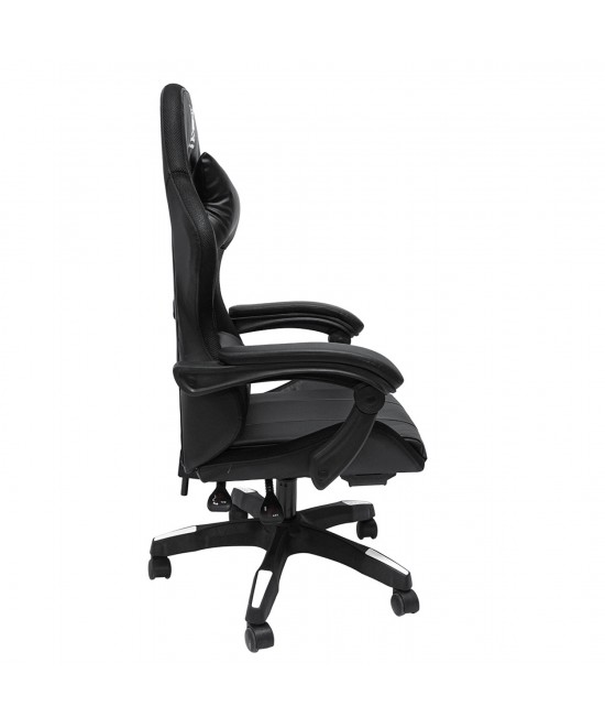 ΠΟΛΥΘΡΟΝΑ GAMING DARREN HM1203.04 ΜΑΥΡΟ-ΛΕΥΚΟ PVC 58.5x100x120Υεκ.