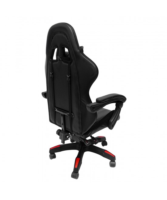 ΠΟΛΥΘΡΟΝΑ GAMING DARREN HM1203.01 ΜΑΥΡΟ-ΚΟΚΚΙΝΟ PVC 58.5x100x120Υεκ.