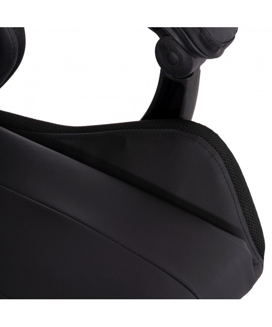 ΠΟΛΥΘΡΟΝΑ GAMING DARREN HM1203.01 ΜΑΥΡΟ-ΚΟΚΚΙΝΟ PVC 58.5x100x120Υεκ.