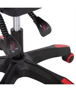 ΠΟΛΥΘΡΟΝΑ GAMING DARREN HM1203.01 ΜΑΥΡΟ-ΚΟΚΚΙΝΟ PVC 58.5x100x120Υεκ.