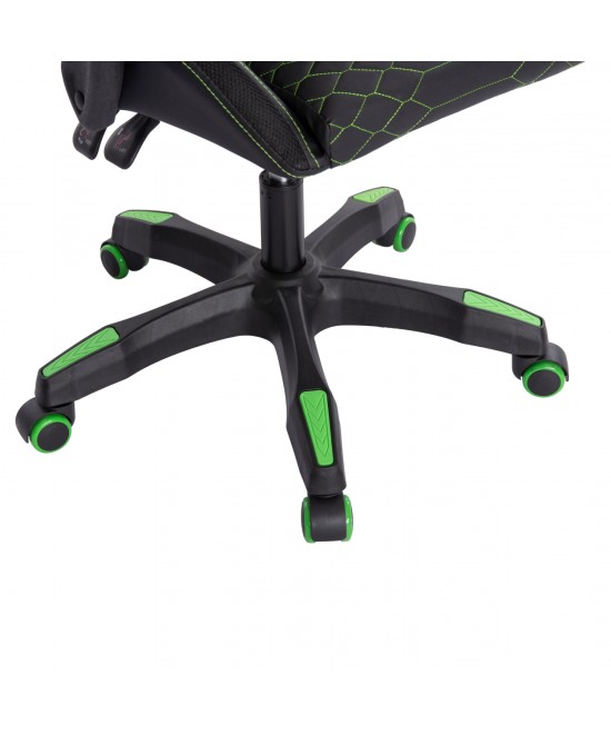 ΠΟΛΥΘΡΟΝΑ GAMING LOOT HM1204 ΜΑΥΡΟ-ΠΡΑΣΙΝΟ PVC & NYLON 60x60x120Υεκ.