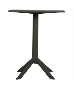 ΤΡΑΠΕΖΙ ΠΟΛΥΠΡΟΠΥΛΕΝΙΟΥ ΤΕΤΡΑΓΩΝΟ TERRIN HM6125.15 DARK OLIVE 60x60x75Υεκ.