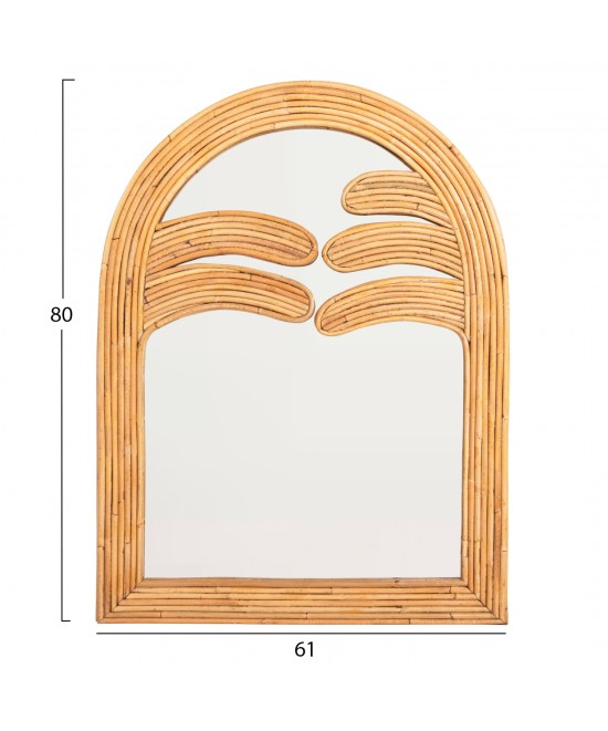 ΚΑΘΡΕΠΤΗΣ ΤΟΙΧΟΥ REFLECT HM4366 ΦΥΣΙΚΟ RATTAN 61x5x80Υεκ.