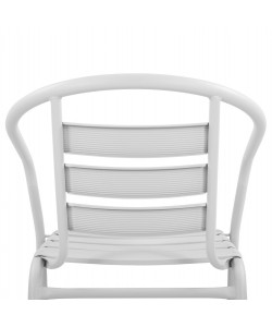 ΠΟΛΥΘΡΟΝΑ LAURA ΜΕΤΑΛΛΙΚΗ ΛΕΥΚΗ ΜΕ ΦΕΤΕΣ ΑΛΟΥΜΙΝΙΟΥ HM5037.02 54x59x73Υ εκ.