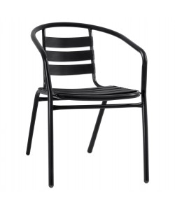 ΠΟΛΥΘΡΟΝΑ LAURA ΜΕΤΑΛΛΙΚΗ ΜΑΥΡΗ ΜΕ ΦΕΤΕΣ ΑΛΟΥΜΙΝΙΟΥ HM5037.03 54x59x73Υ εκ.