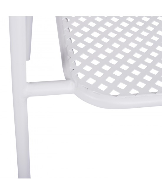 ΚΑΡΕΚΛΑ ΜΕΤΑΛΛΙΚΗ ΛΕΥΚΗ THETIS HM5173.12 55x57x79 cm ΚΑΡΕΚΛΑ ΜΕΤΑΛΛΙΚΗ ΛΕΥΚΗ THETIS HM5173.12 55x57x79 cm