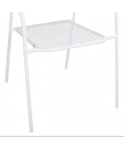 ΚΑΡΕΚΛΑ ΜΕΤΑΛΛΙΚΗ ΛΕΥΚΗ THETIS HM5173.12 55x57x79 cm