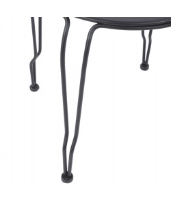 ΚΑΡΕΚΛΑ ΠΟΛΥΘΡΟΝΑ ΜΕΤΑΛΛΙΚΗ AMORE ΜΑΥΡΗ HM5008.11 49x48x90 εκ.