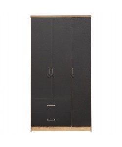 ΝΤΟΥΛΑΠΑ 3ΦΥΛΛΗ ME 2 ΣΥΡΤΑΡΙΑ CAESAR HM340.04 SONAMA ΜΕ ΓΚΡΙ 89x42,5Χ181εκ.