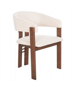 ΚΑΡΕΚΛΑ ZARRA HM9970.03 RUBBERWOOD ΣΕ ΚΑΡΥΔΙ-ΕΚΡΟΥ ΜΠΟΥΚΛΕ ΥΦΑΣΜΑ 55,5x59x81,5Υεκ