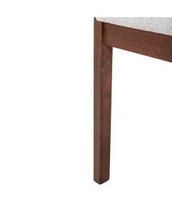 ΚΑΡΕΚΛΑ NERO HM9972 RUBBERWOOD ΣΕ ΚΑΡΥΔΙ-ΓΚΡΙ ΥΦΑΣΜΑ ΚΑΘΙΣΜΑ 56x56x78Yεκ.