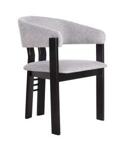 ΚΑΡΕΚΛΑ ZARRA HM9970.02 RUBBERWOOD ΣΕ ΜΑΥΡΟ-ΑΝΟΙΧΤΟ ΓΚΡΙ ΥΦΑΣΜΑ 55,5x59x81,5Υεκ