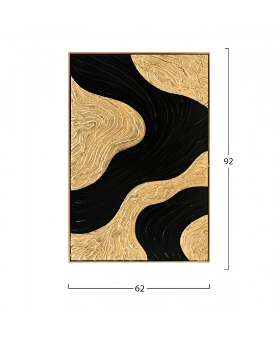 ΠΙΝΑΚΑΣ ΤΟΙΧΟΥ 3D SEDIMENT HM4548.02 ΚΟΡΝΙΖΑ ΜΠΕΖ-ΧΕΙΡΟΠΟΙΗΤΑ ΣΧΕΔΙΑ 62x4,5Χ92Υεκ.