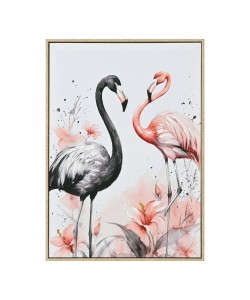 ΠΙΝΑΚΑΣ TOIXOY FLAMINGOS HM4562 ΜΕ ΚΟΡΝΙΖΑ ΜΠΕΖ-ΚΑΜΒΑΣ ΕΚΤΥΠΩΣΗ 52,5x2,8x72,5Υεκ.