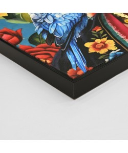 ΠΙΝΑΚΑΣ TOIXOY PARROTS HM4567 ΜΕ ΚΟΡΝΙΖΑ ΜΑΥΡΗ-ΚΑΜΒΑΣ ΕΚΤΥΠΩΣΗ 82x4,5x82Υεκ.