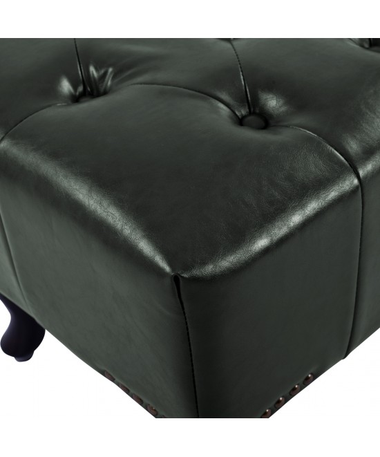 ΤΑΜΠΟΥΡΕ ΥΠΟΠΟΔΙΟ T.CHESTERFIELD EMMA HM226.08 PU ΚΥΠΑΡΙΣΣΙ-ΜΑΥΡΑ ΠΟΔΙΑ 80x45x39Yεκ.