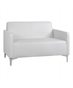 ΚΑΝΑΠΕΣ 2ΘΕΣΙΟΣ NELLIE HM3159.22 ΜΕ ΛΕΥΚΟ PU 113x71x71Υ εκ.