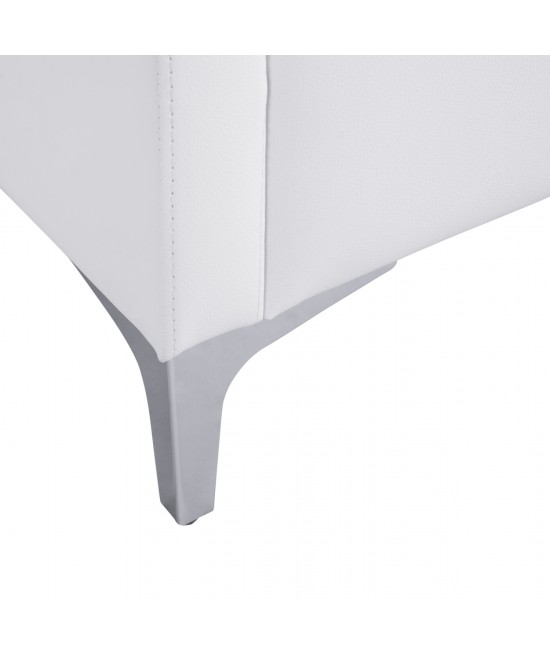 ΚΑΝΑΠΕΣ 2ΘΕΣΙΟΣ NELLIE HM3159.22 ΜΕ ΛΕΥΚΟ PU 113x71x71Υ εκ.