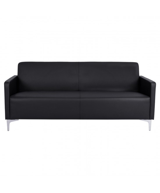 ΚΑΝΑΠΕΣ 3ΘΕΣΙΟΣ NELLIE HM3159.31 ΜΕ ΜΑΥΡΟ PU 163x71x71Υ εκ.