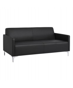 ΚΑΝΑΠΕΣ 3ΘΕΣΙΟΣ NELLIE HM3159.31 ΜΕ ΜΑΥΡΟ PU 163x71x71Υ εκ.