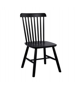 ΚΑΡΕΚΛΑ ΤΡΑΠΕΖΑΡΙΑΣ LUCIEN HM8645.02 ΞΥΛΟ ΟΞΙΑΣ ΣΕ ΜΑΥΡΟ ΜΑΤ ΧΡΩΜΑ 48x54x86Υεκ.