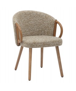 ΚΑΡΕΚΛΑ ΤΡΑΠΕΖΑΡΙΑΣ RIG HM9979.01 WHITE WASH ΞΥΛΟ ΟΞΙΑΣ-ΜΠΕΖ ΥΦΑΣΜΑ 59x58,5x72,5Υεκ.