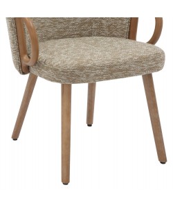 ΚΑΡΕΚΛΑ ΤΡΑΠΕΖΑΡΙΑΣ RIG HM9979.01 WHITE WASH ΞΥΛΟ ΟΞΙΑΣ-ΜΠΕΖ ΥΦΑΣΜΑ 59x58,5x72,5Υεκ.